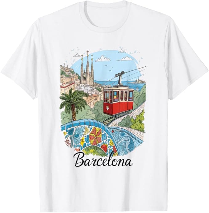 Barcelona Sagrada Família & Cable Car T-Shirt