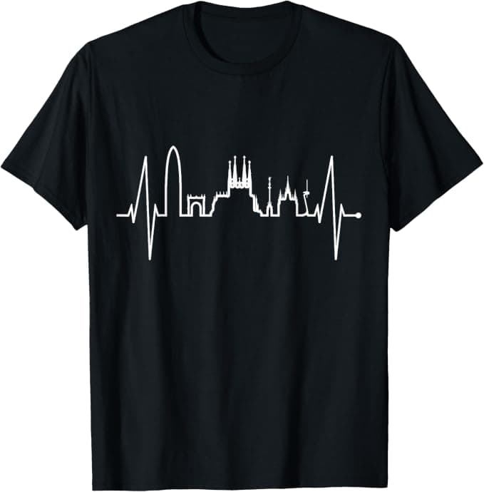 Barcelona Heartbeat Sagrada Família T-Shirt