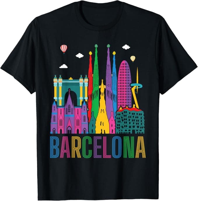 Barcelona Architecture & Landmarks T-Shirt